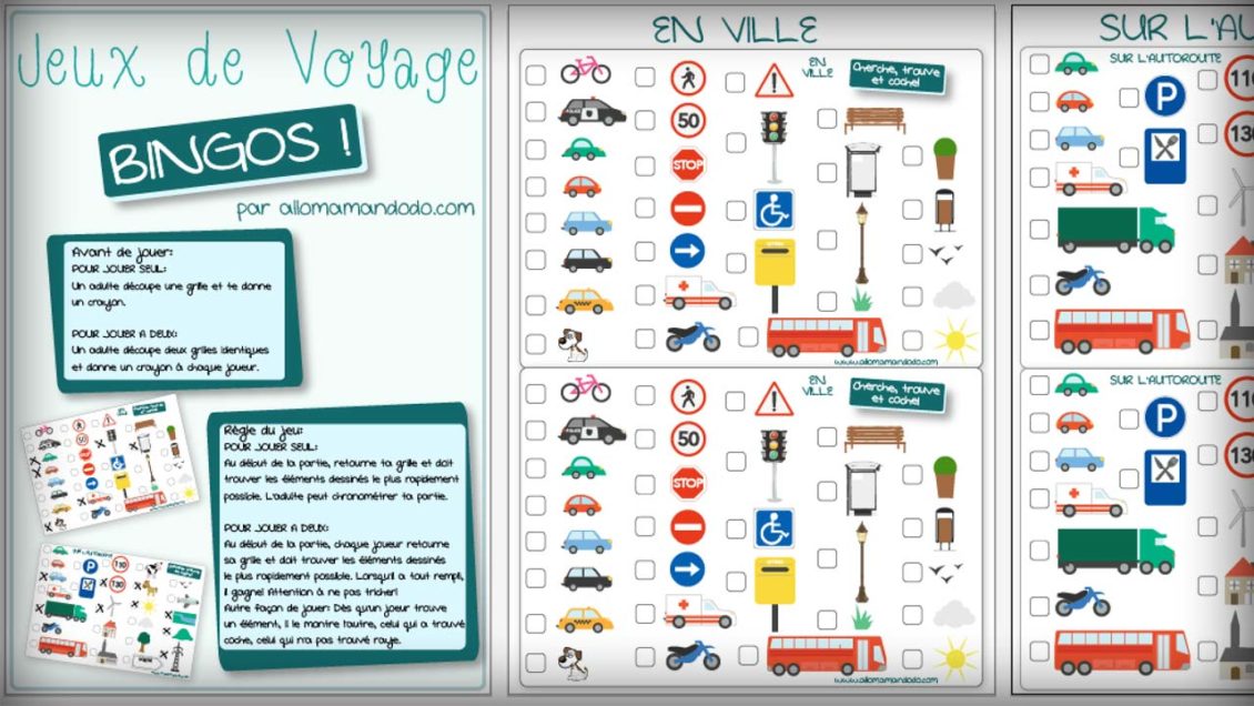 5 jeux éducatifs à imprimer pour les longs trajets en voiture