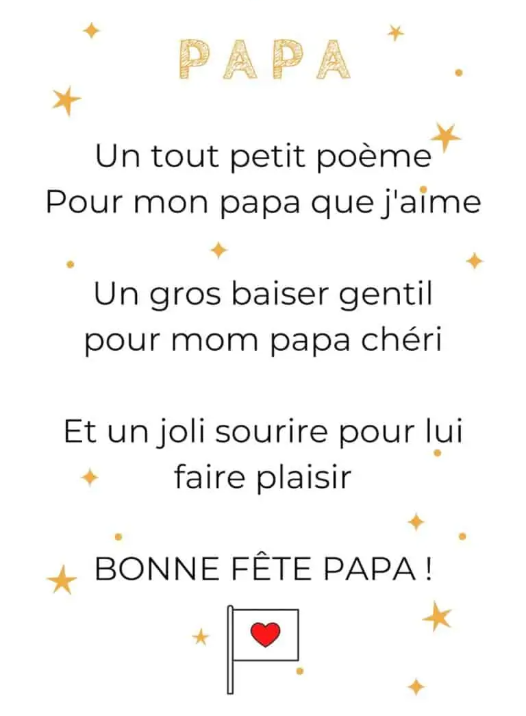 5 Poèmes Gratuits à Imprimer Pour La Fête Des Pères La Tribu Des Idées 4808