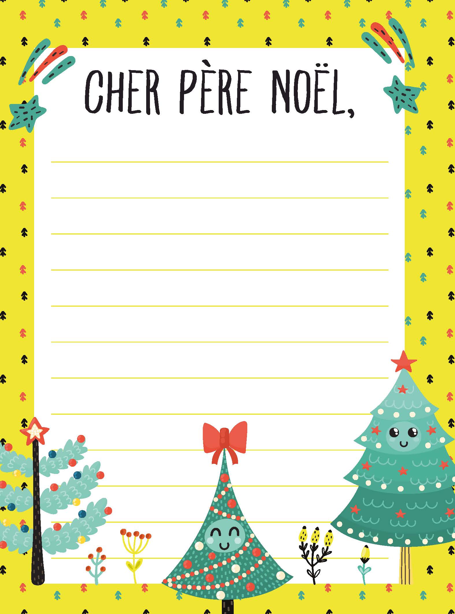 4 modèles de lettres au Père Noël à télécharger gratuitement La tribu